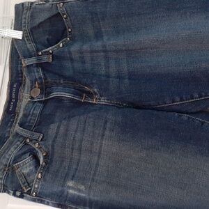 Rock& Republic size 12 Kasandra flare leg distressed five pocket jeans